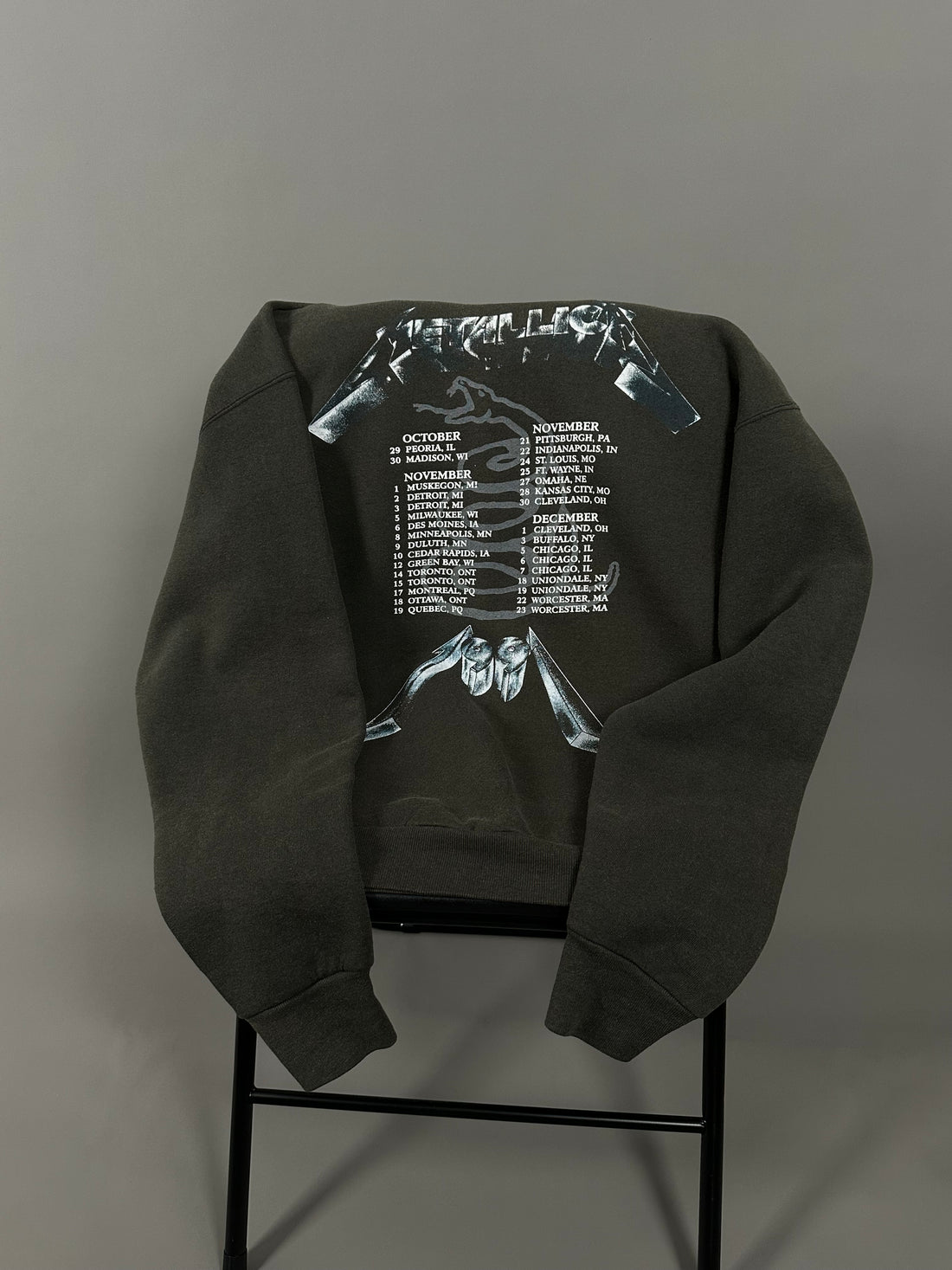 Vintage 1991 Metallica Tour Sweater