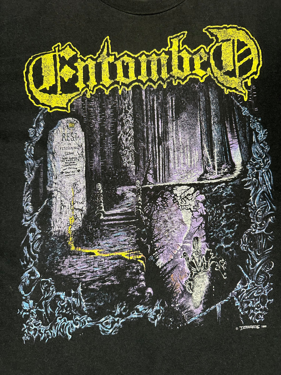 Vintage 1990 Entombed Left Hand Path T-Shirt