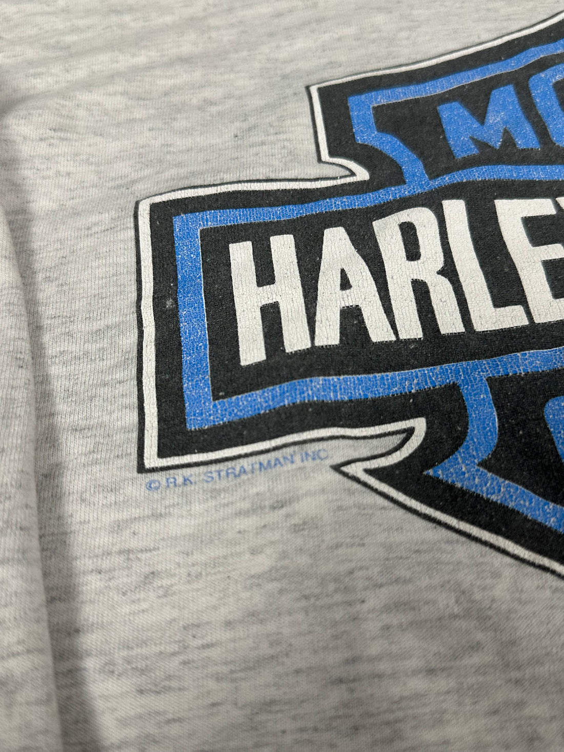 Vintage 1990s Harley Davidson Blue Flames Longsleeve