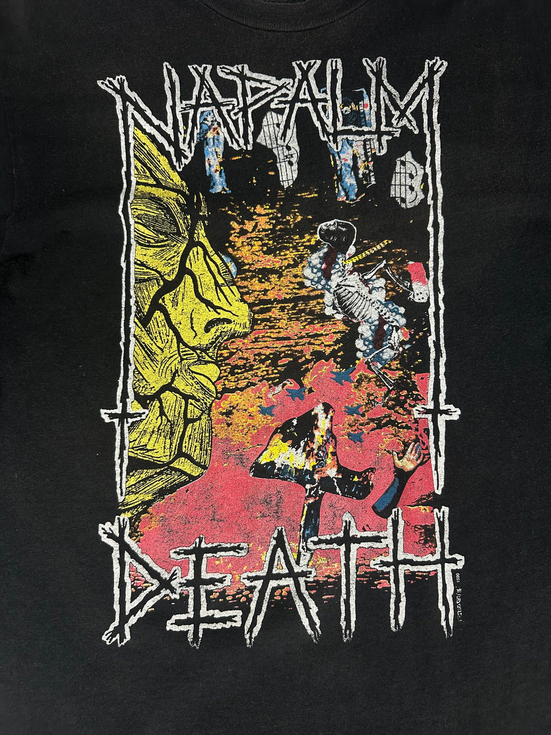 Vintage 1990 Napalm Death Harmony Corruption T-Shirt