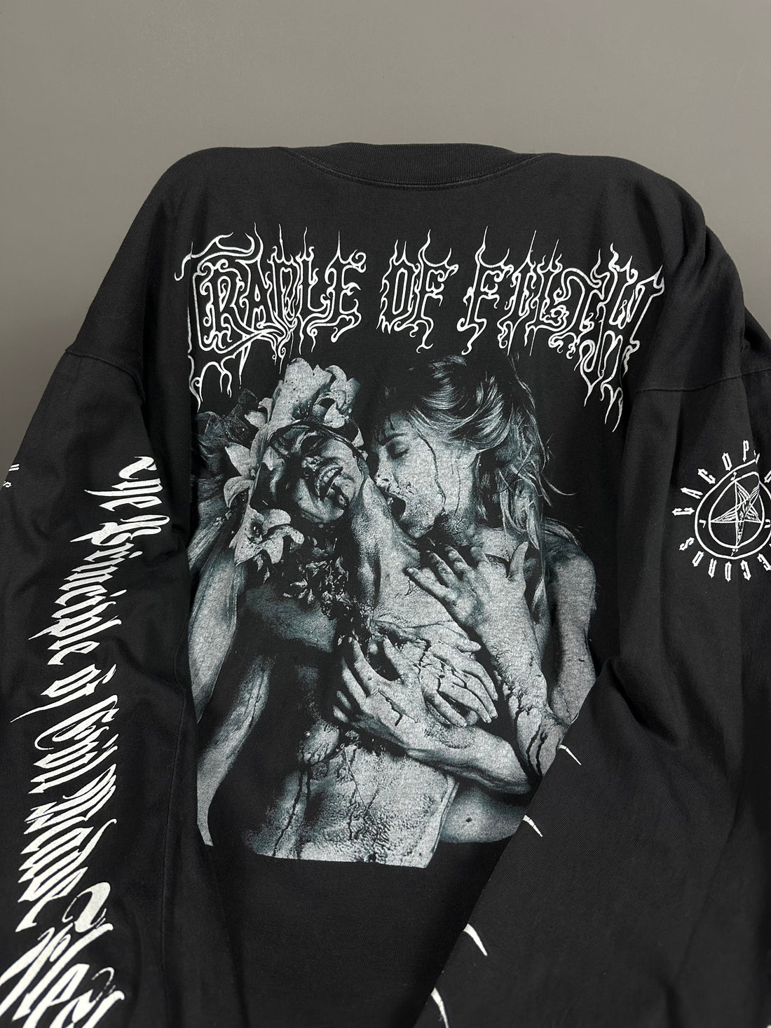 Vintage 1996 Cradle of Filth Vampyric Evil Cacophonous Longsleeve