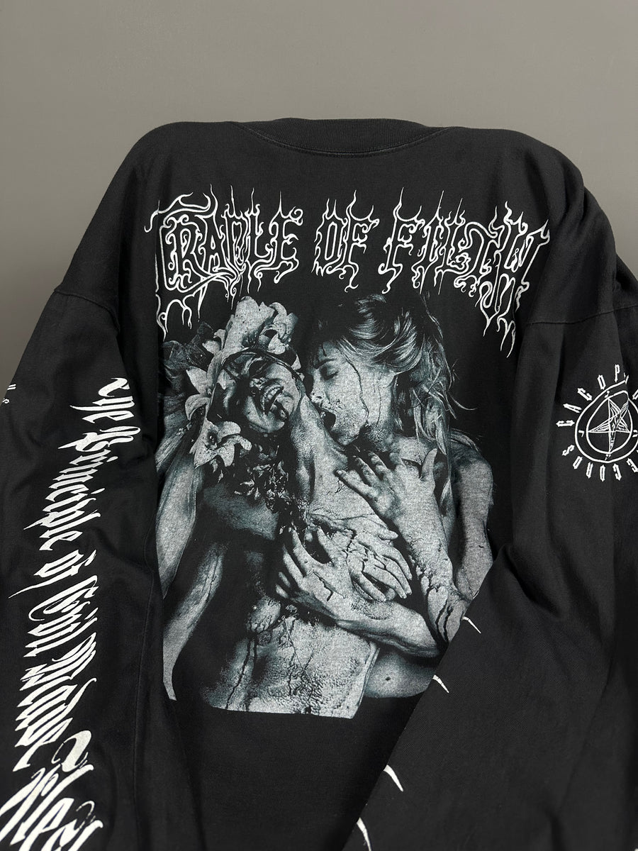 Vintage 1996 Cradle of Filth Vampyric Evil Cacophonous Longsleeve