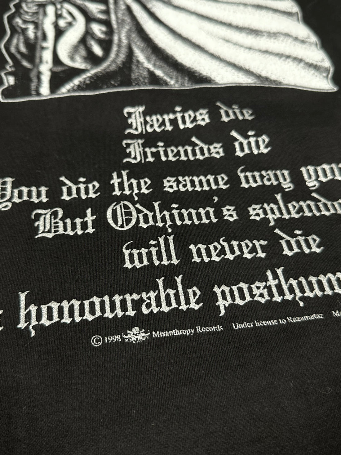 Vintage 1998 Burzum Det Some Engar Var Longsleeve