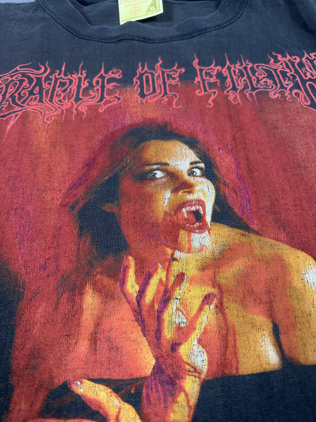 Vintage 1994 Cradle of Filth Black Goddess T-Shirt