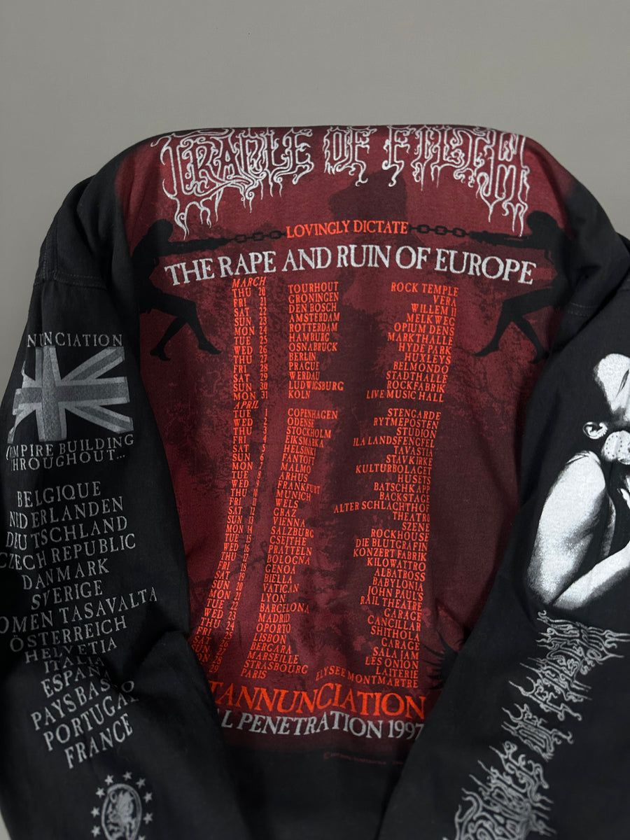 Vintage 1997 Cradle of Filth Ruin Of Europe Longsleeve