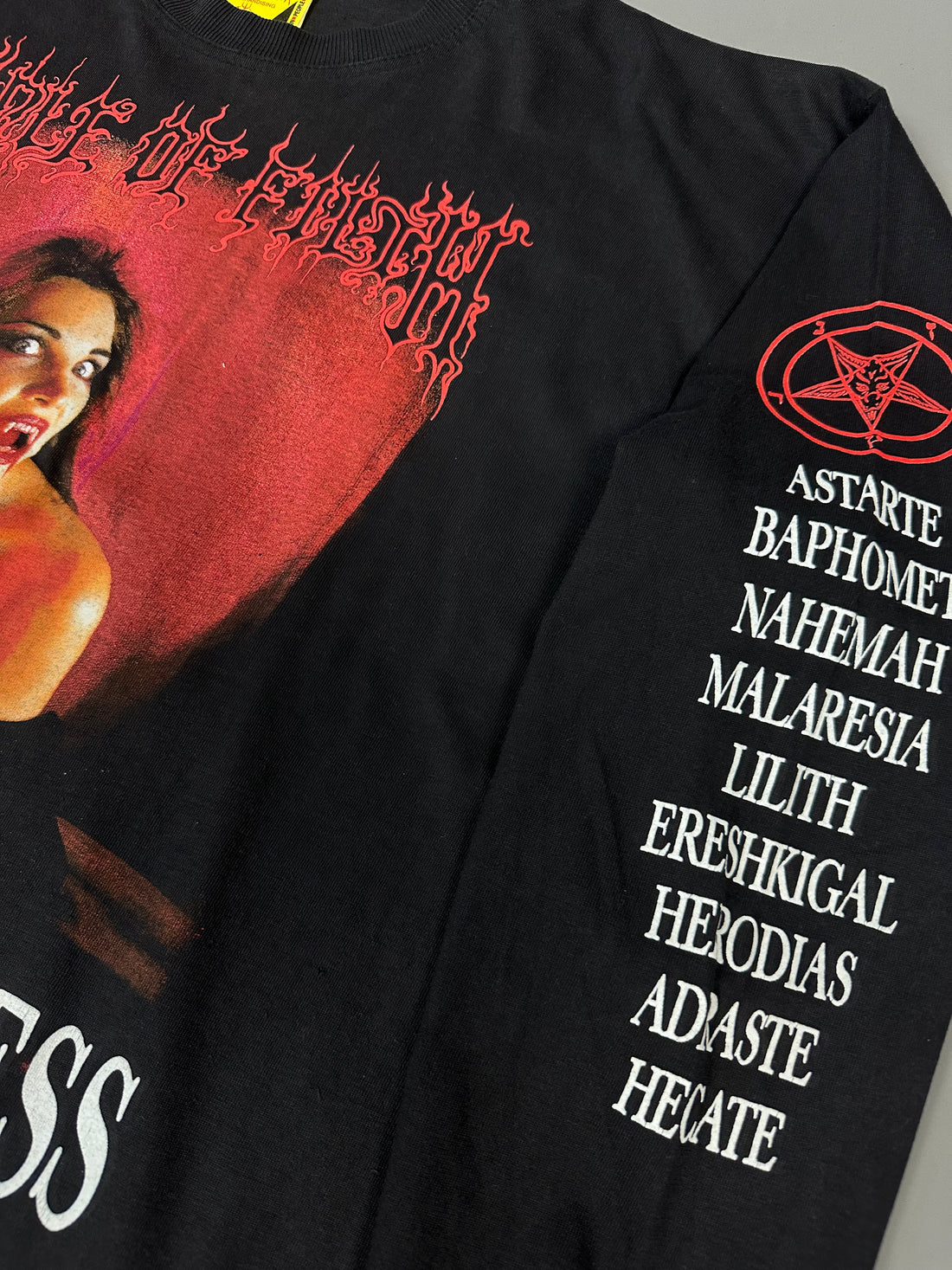 Vintage 1996 Cradle of Filth Black Goddess Longsleeve