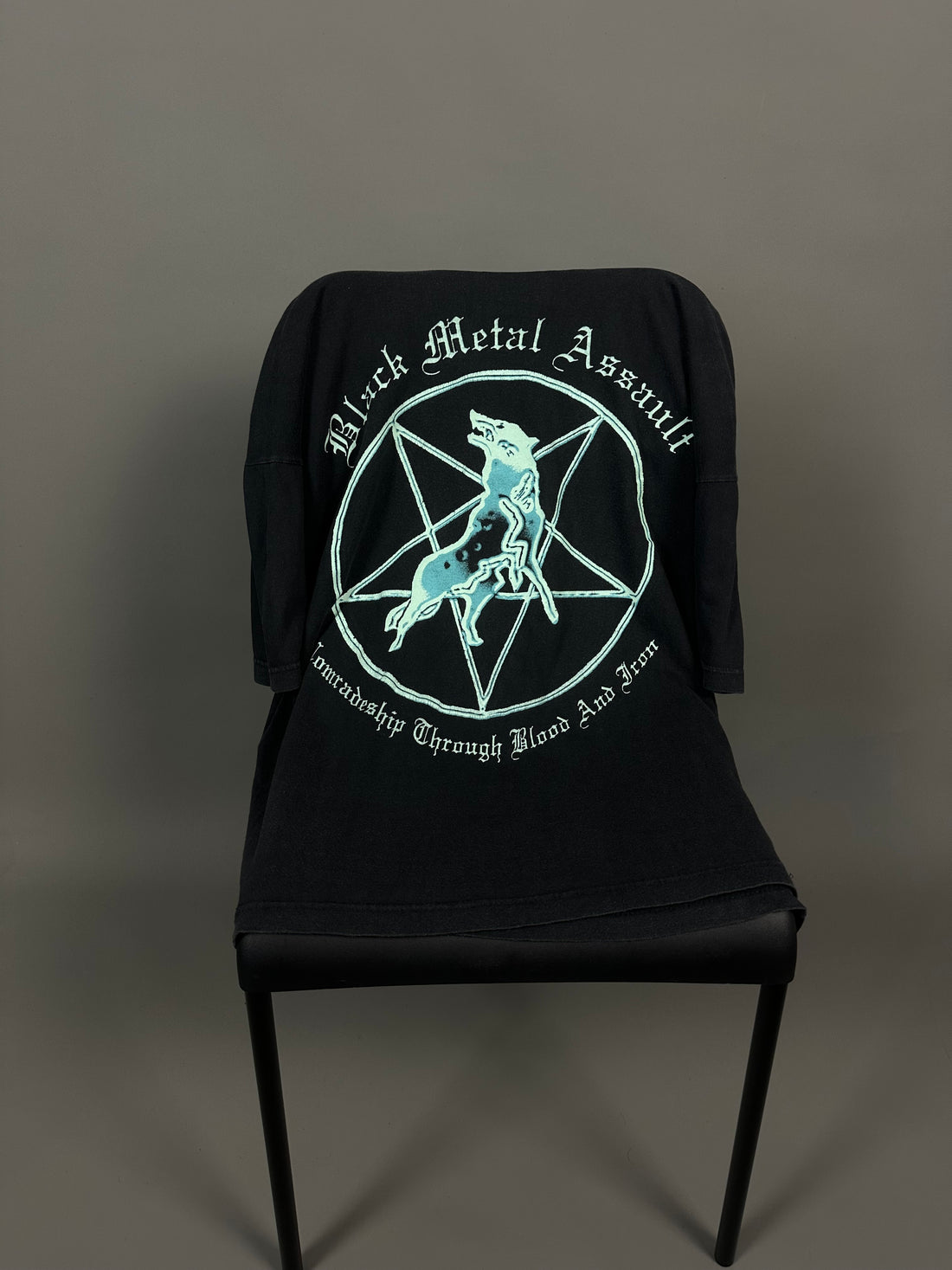 Vintage 1998 Marduk Black Metal Assault T-Shirt