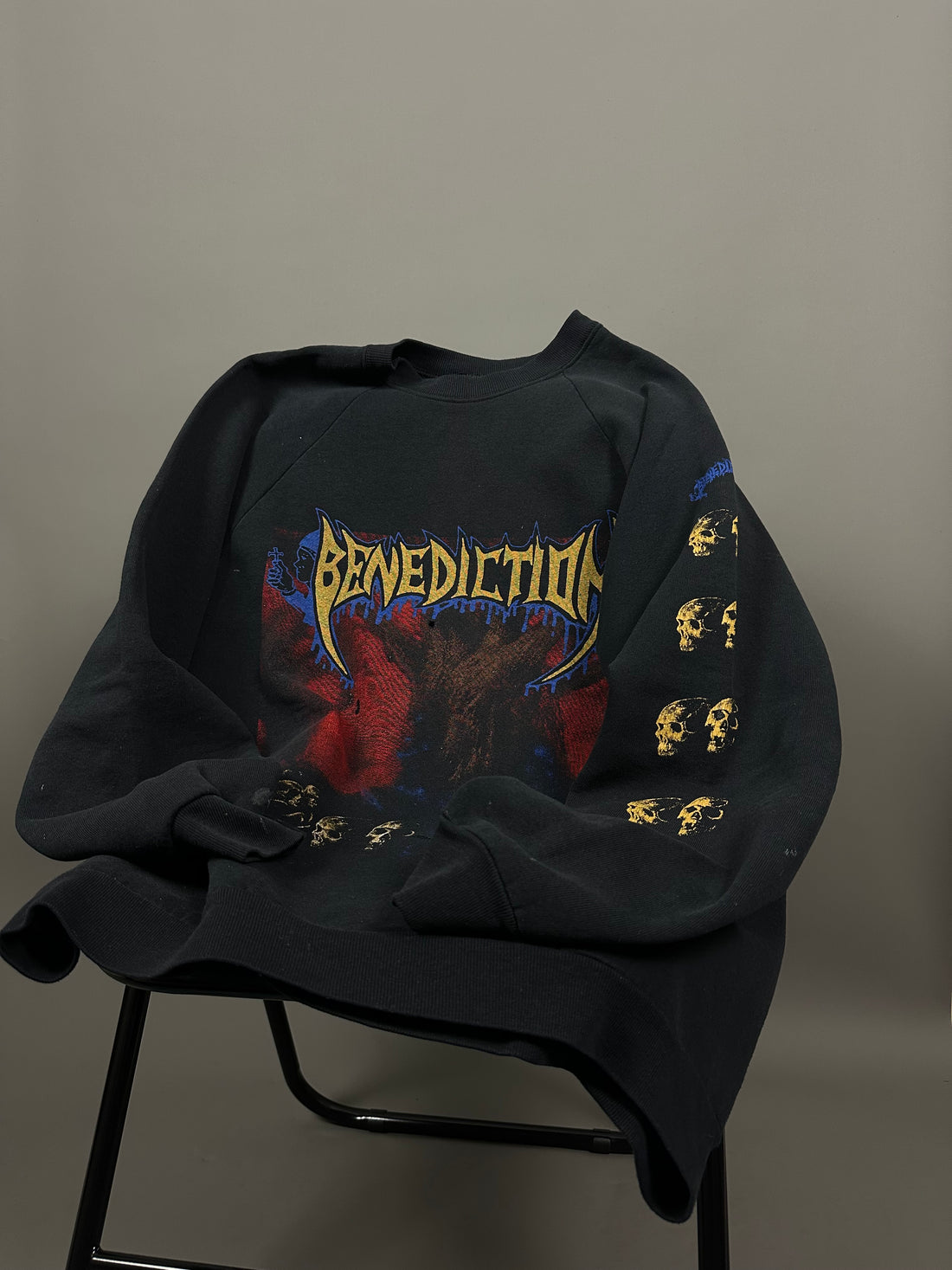 Benediction 1991 The Grand Leveller Vintage Sweater
