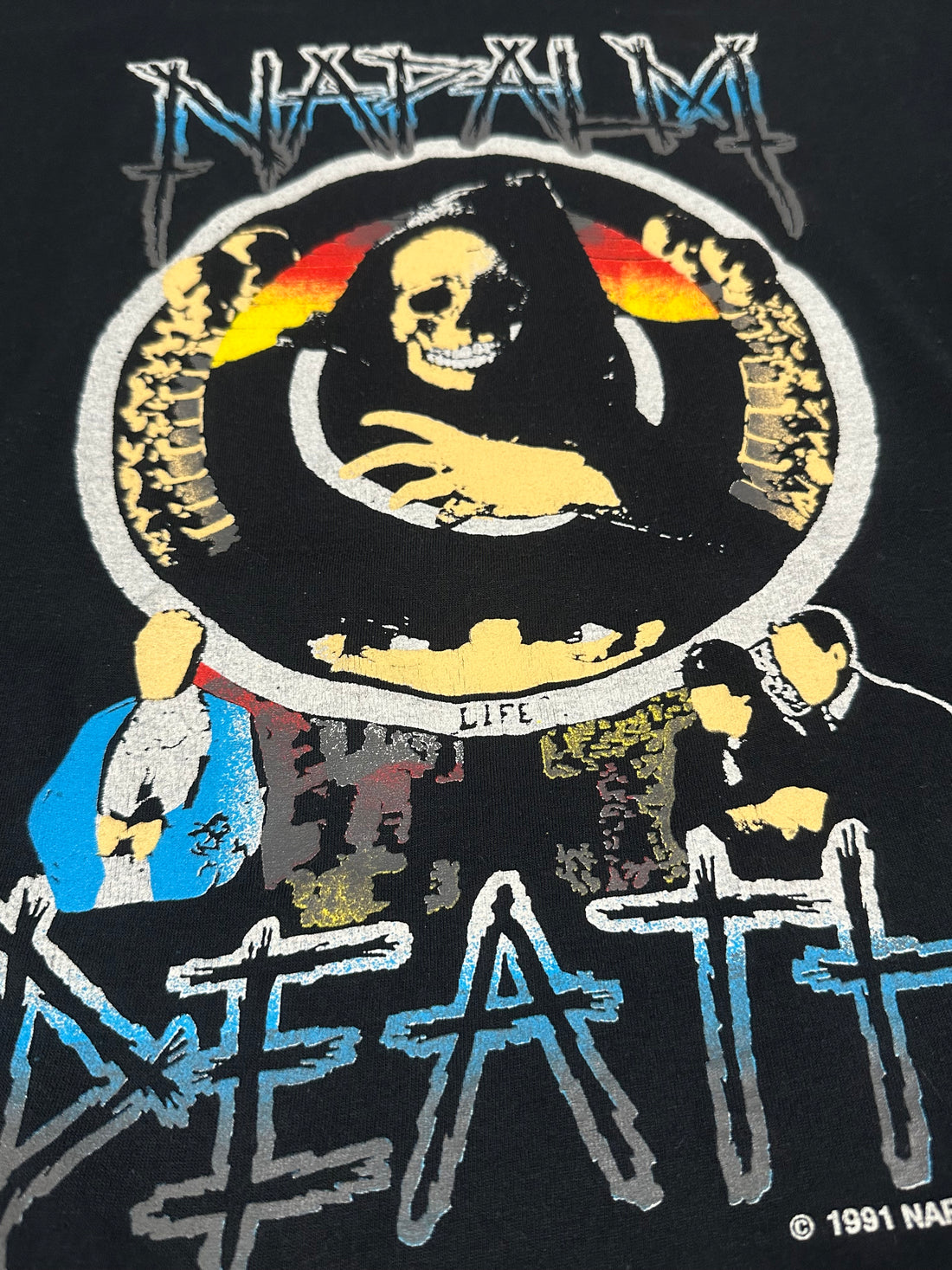 Vintage 1991 Napalm Death Grind Tour T-Shirt