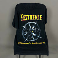 Vintage 1991 Pestilence Testimony Ancients T-Shirt