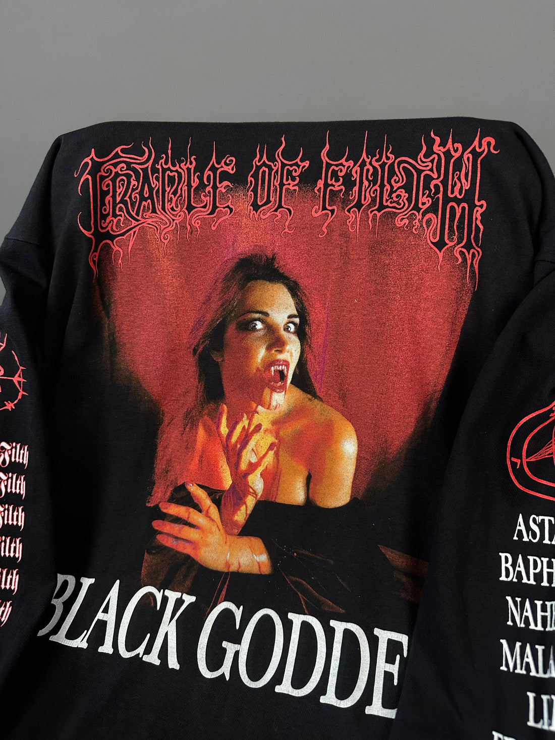 Vintage 1996 Cradle of Filth Black Goddess Longsleeve
