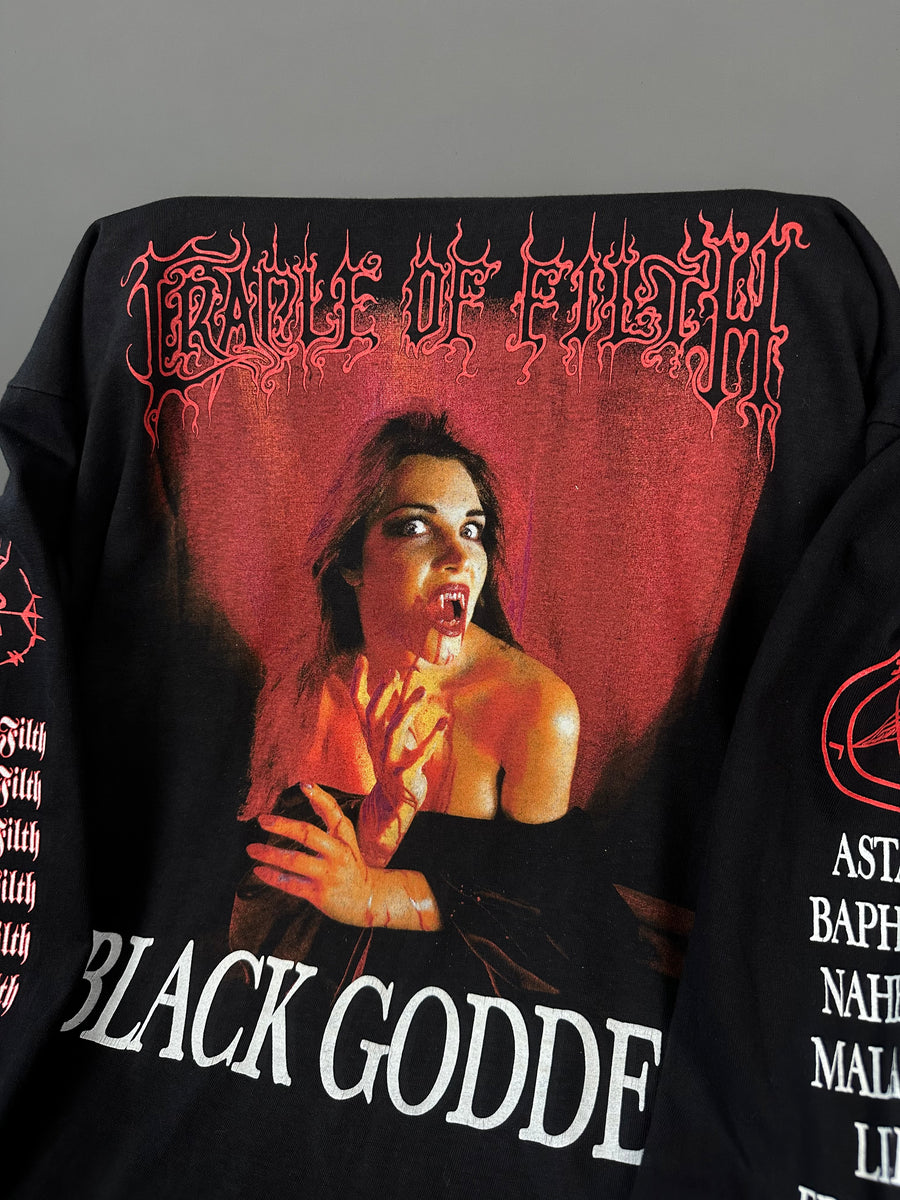 Vintage 1996 Cradle of Filth Black Goddess Longsleeve