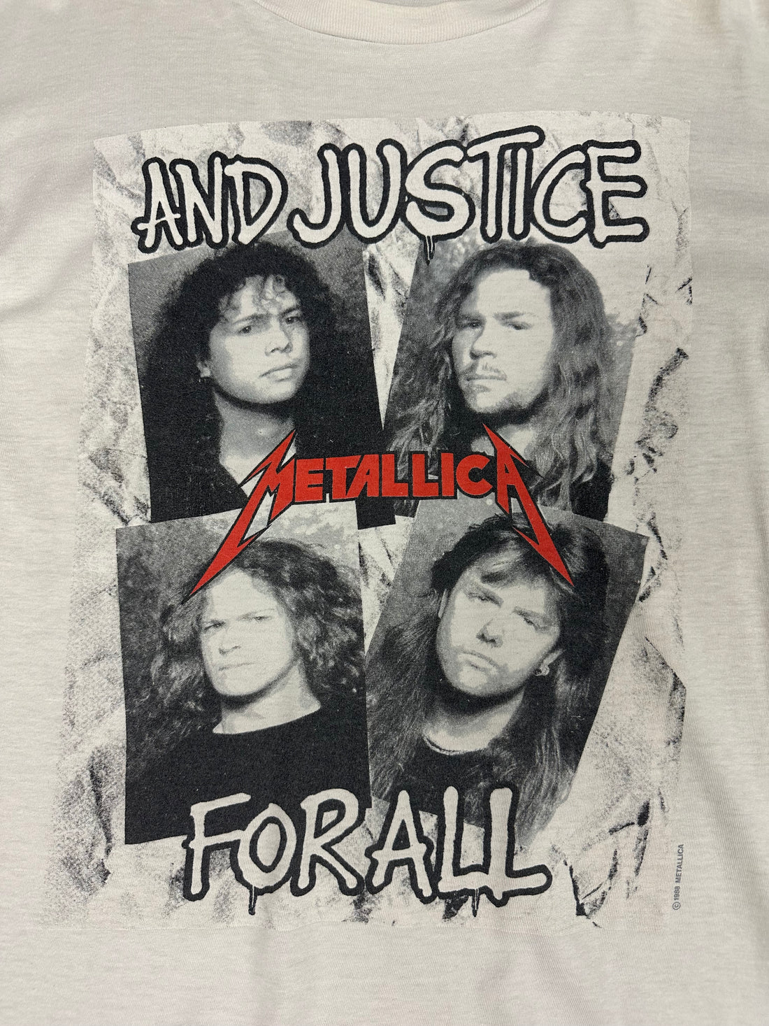 Metallica 1987 Justice For All Vintage T-Shirt
