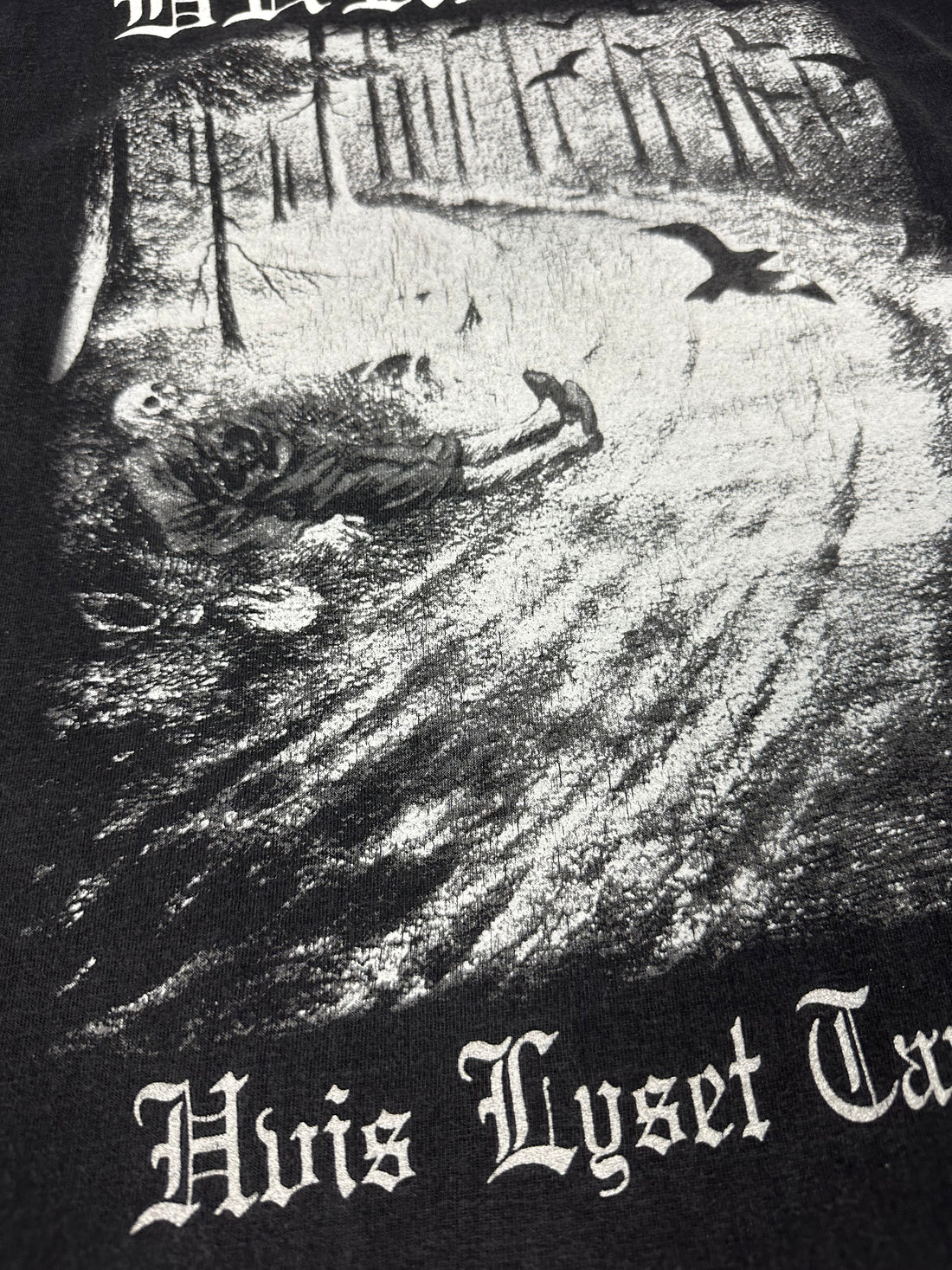 Vintage 1990s Burzum Hvis Lyset Tar Oss T-Shirt
