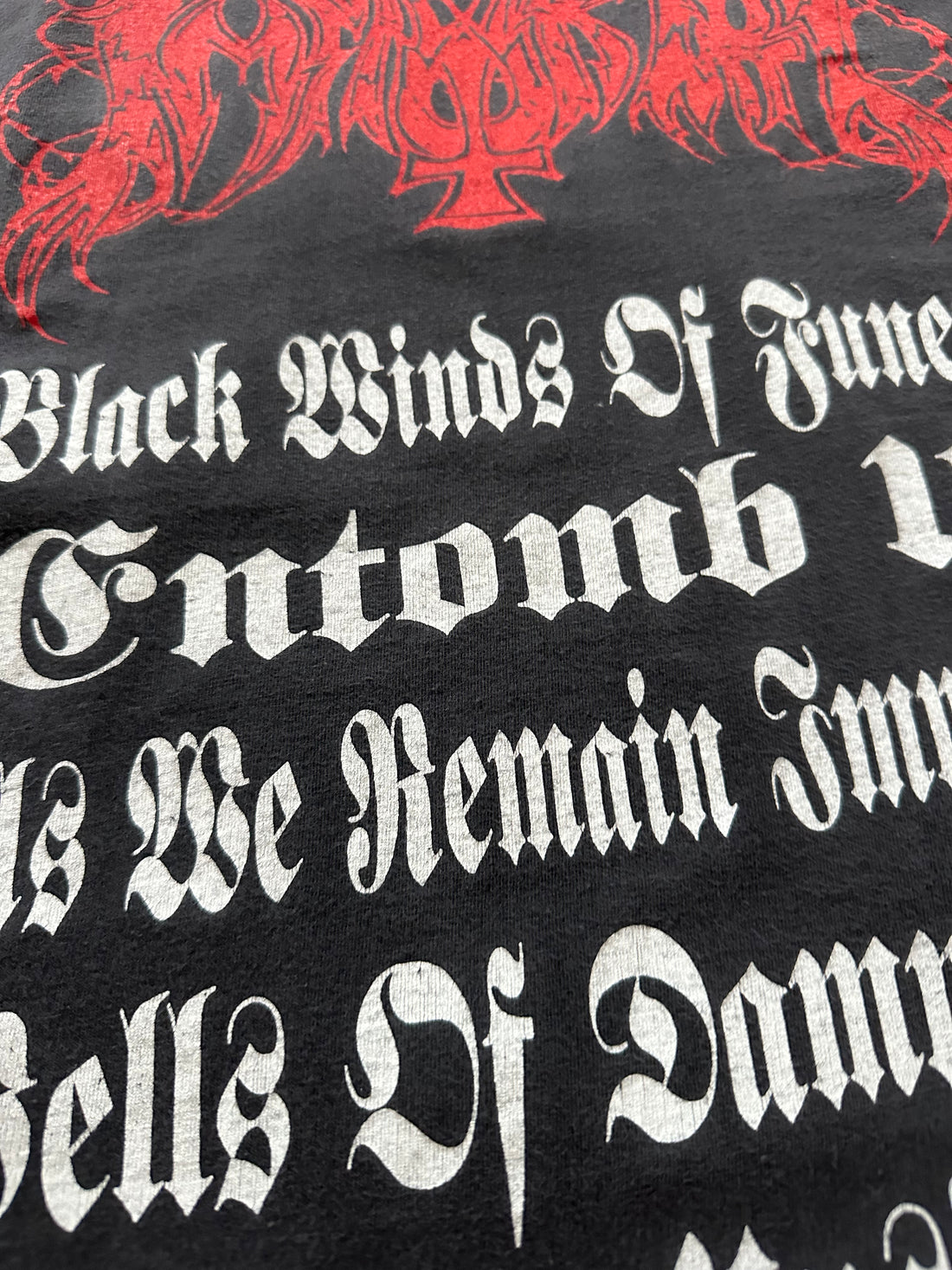 Vintage 1992 Immortal Black Winds Of Funeral T-Shirt