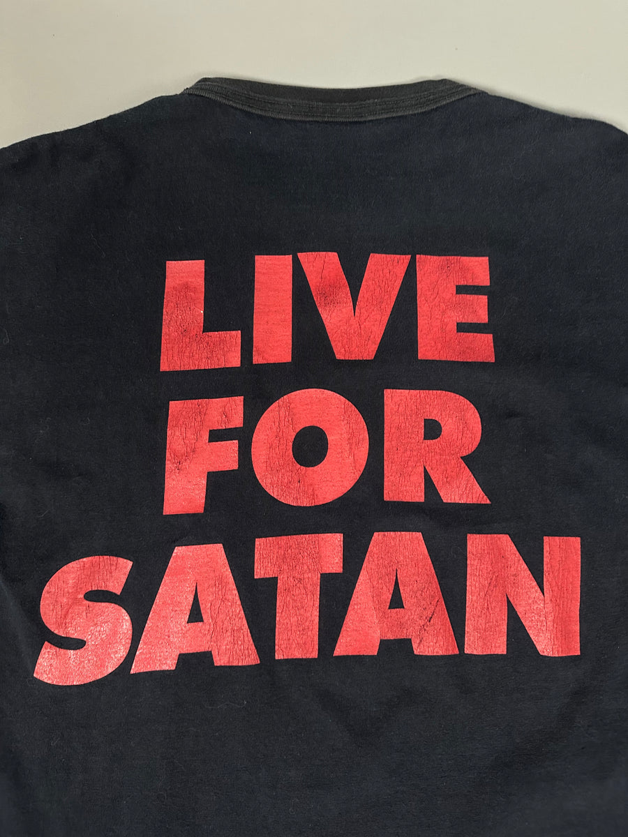 Vintage 1997 Gehena Live For Satan T-Shirt
