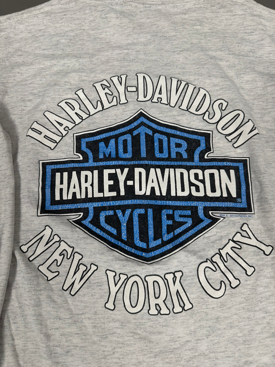 Vintage 1990s Harley Davidson Blue Flames Longsleeve