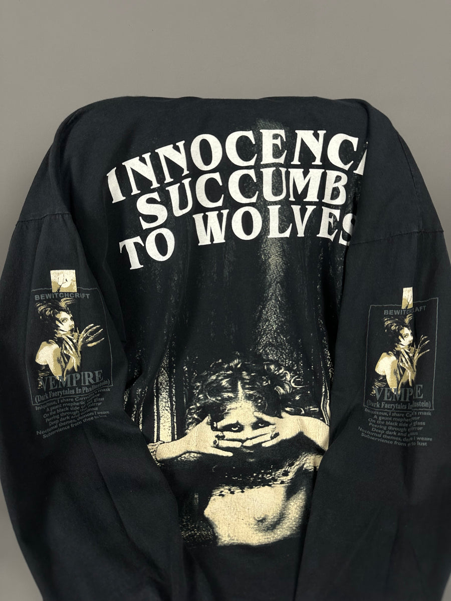 Vintage 1995 Cradle of Filth Fairytales Wolves Longsleeve
