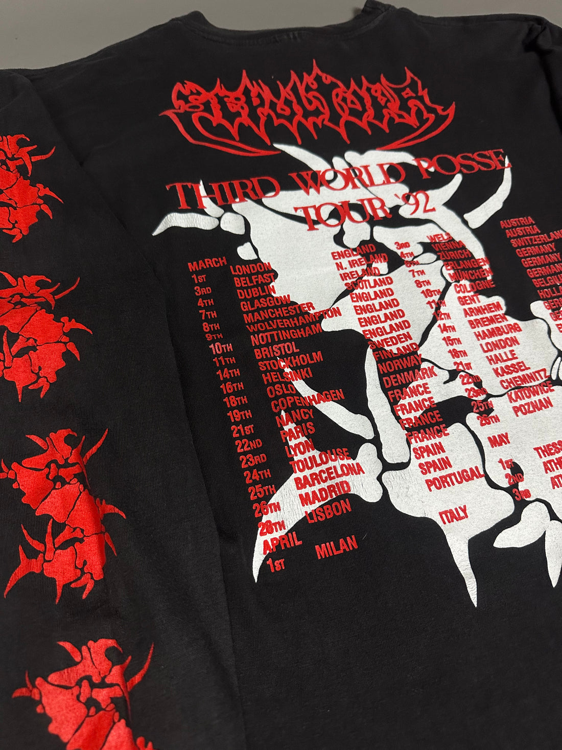 Vintage 1992 Sepultura Third World Posse Longsleeve