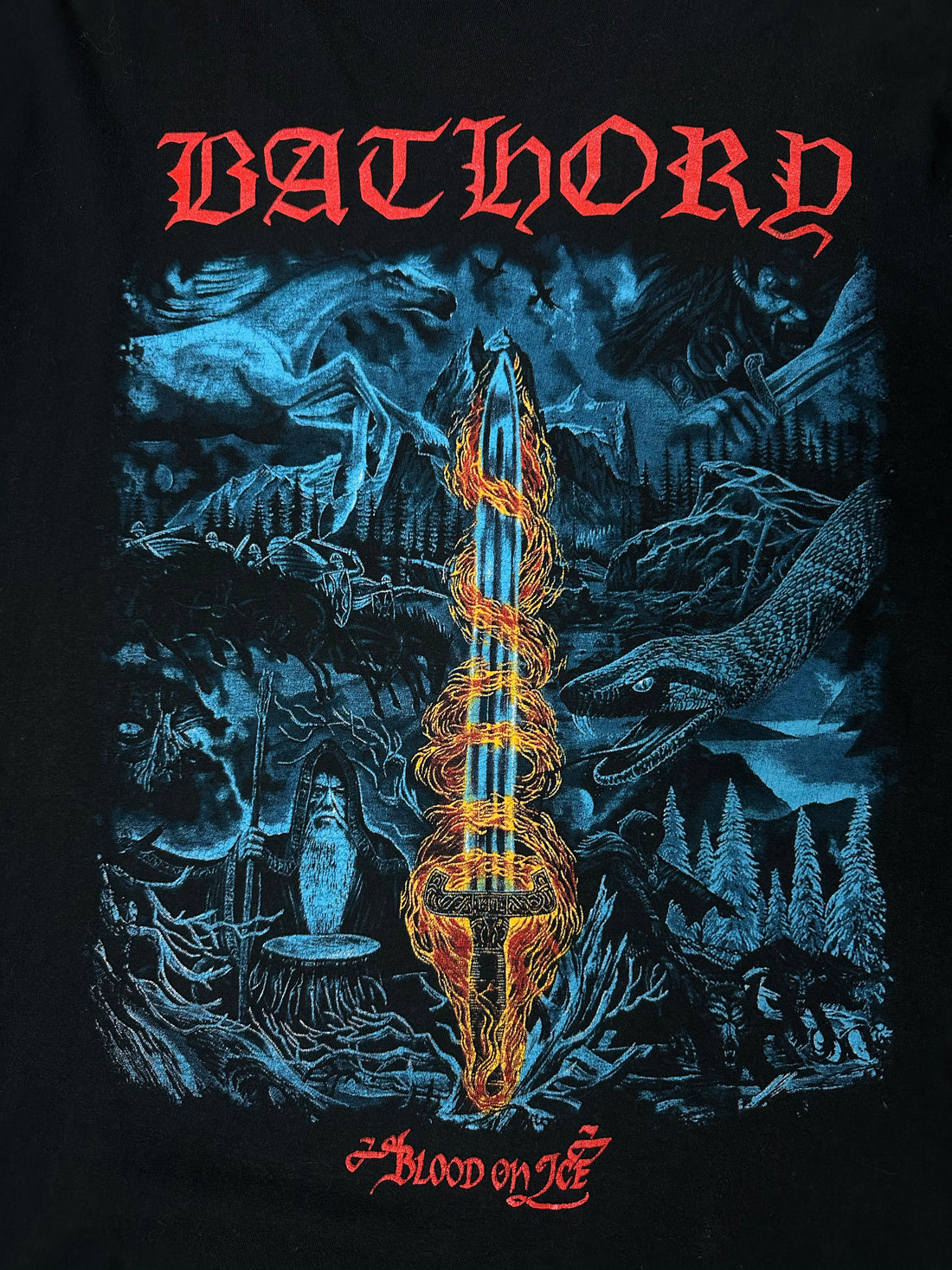 Bathory 1990s Blood On Ice Vintage T-Shirt