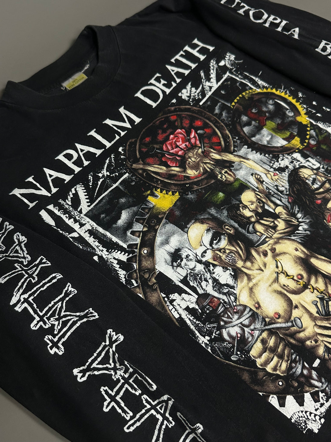 Vintage 1992 Napalm Death Europe Tour Longsleeve