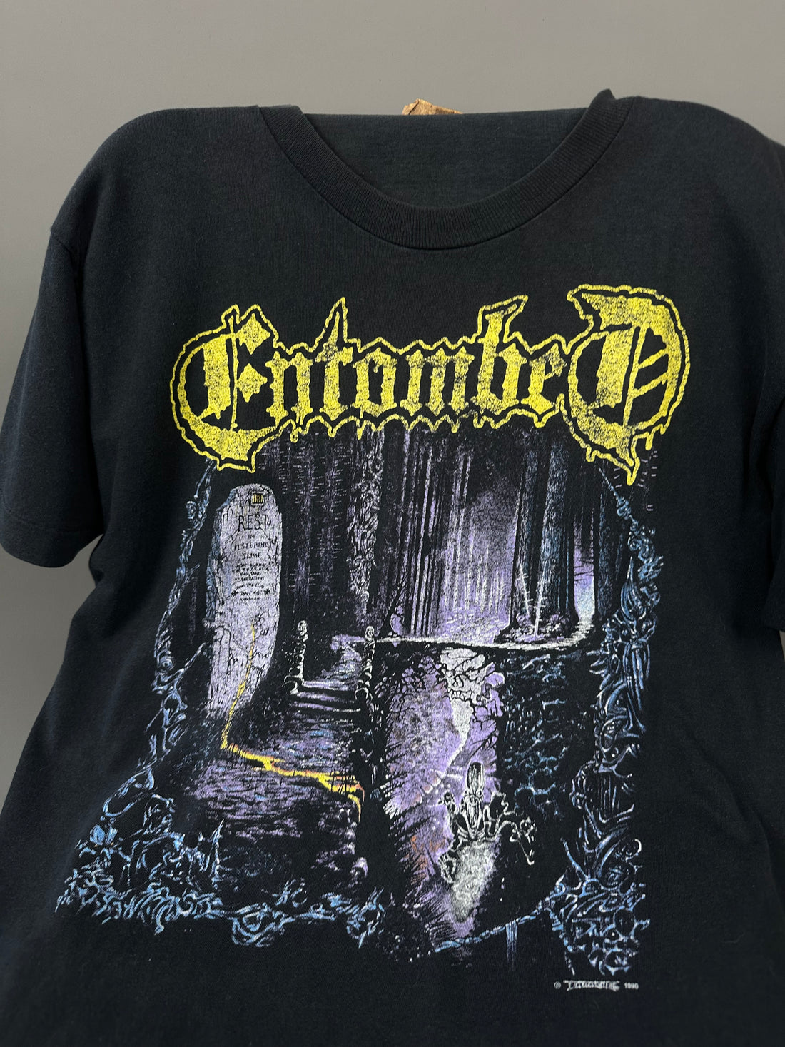 Vintage 1990 Entombed Left Hand Path T-Shirt