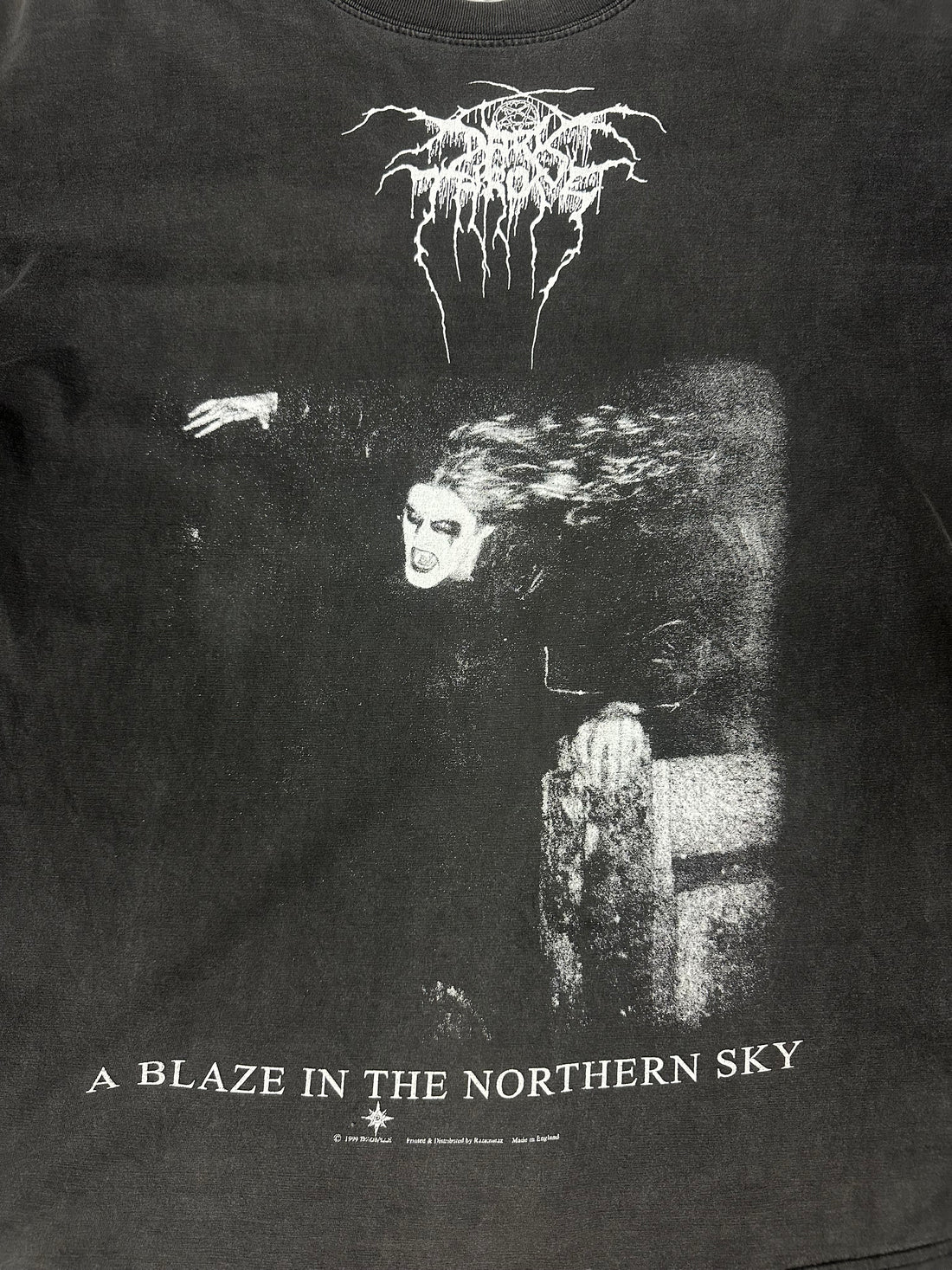 Vintage 1999 Darkthrone Blaze Northern Sky T-Shirt Longsleeve