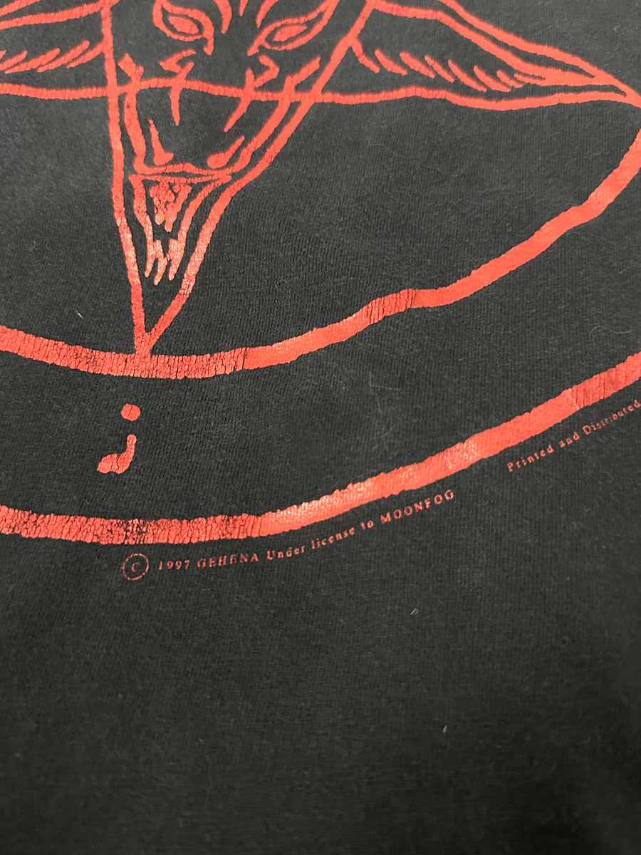 Vintage 1997 Gehena Live For Satan T-Shirt