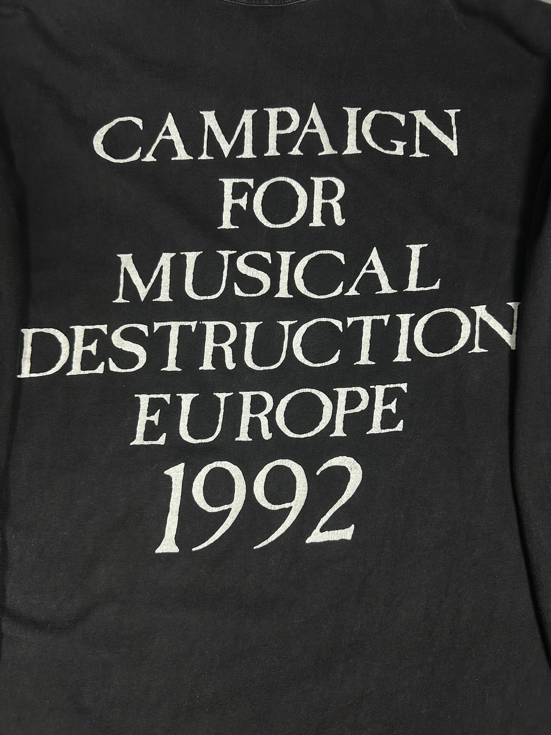 Vintage 1992 Napalm Death Europe Tour Longsleeve
