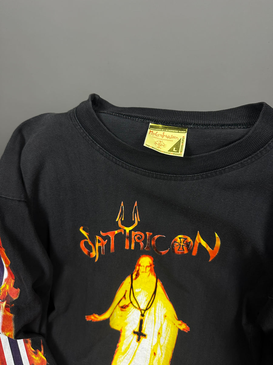 Satyricon 1994 Mot Kvitekrist Vintage Longsleeve