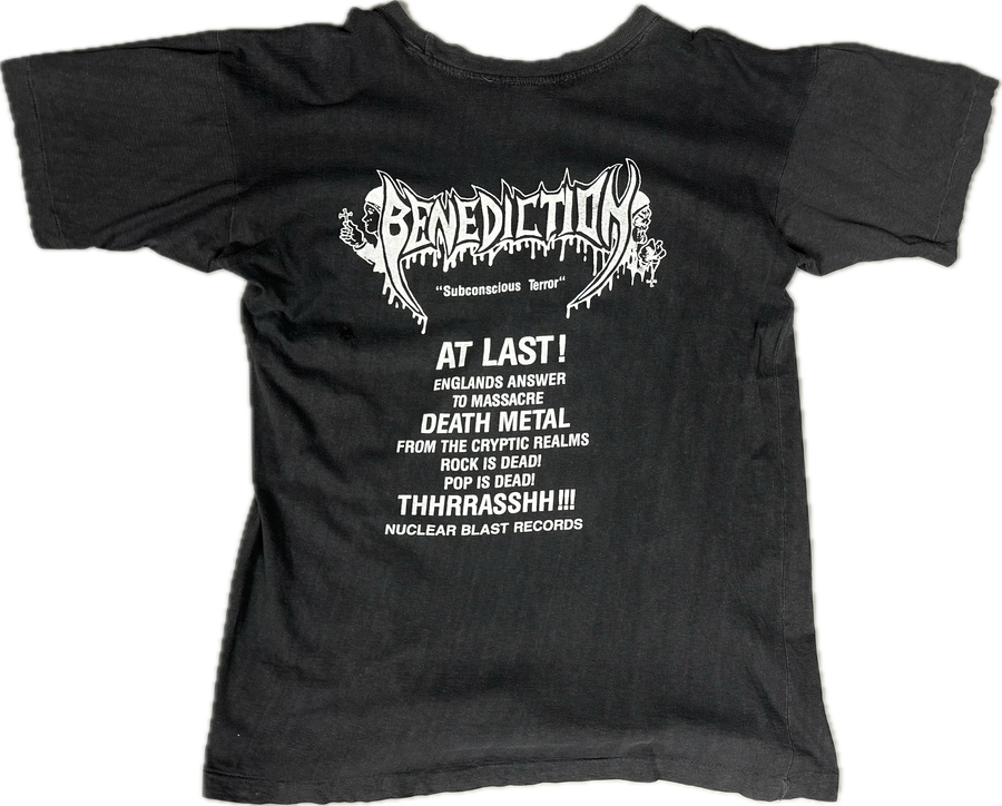 Vintage 1990 Benediction Subconscious Terror T-Shirt
