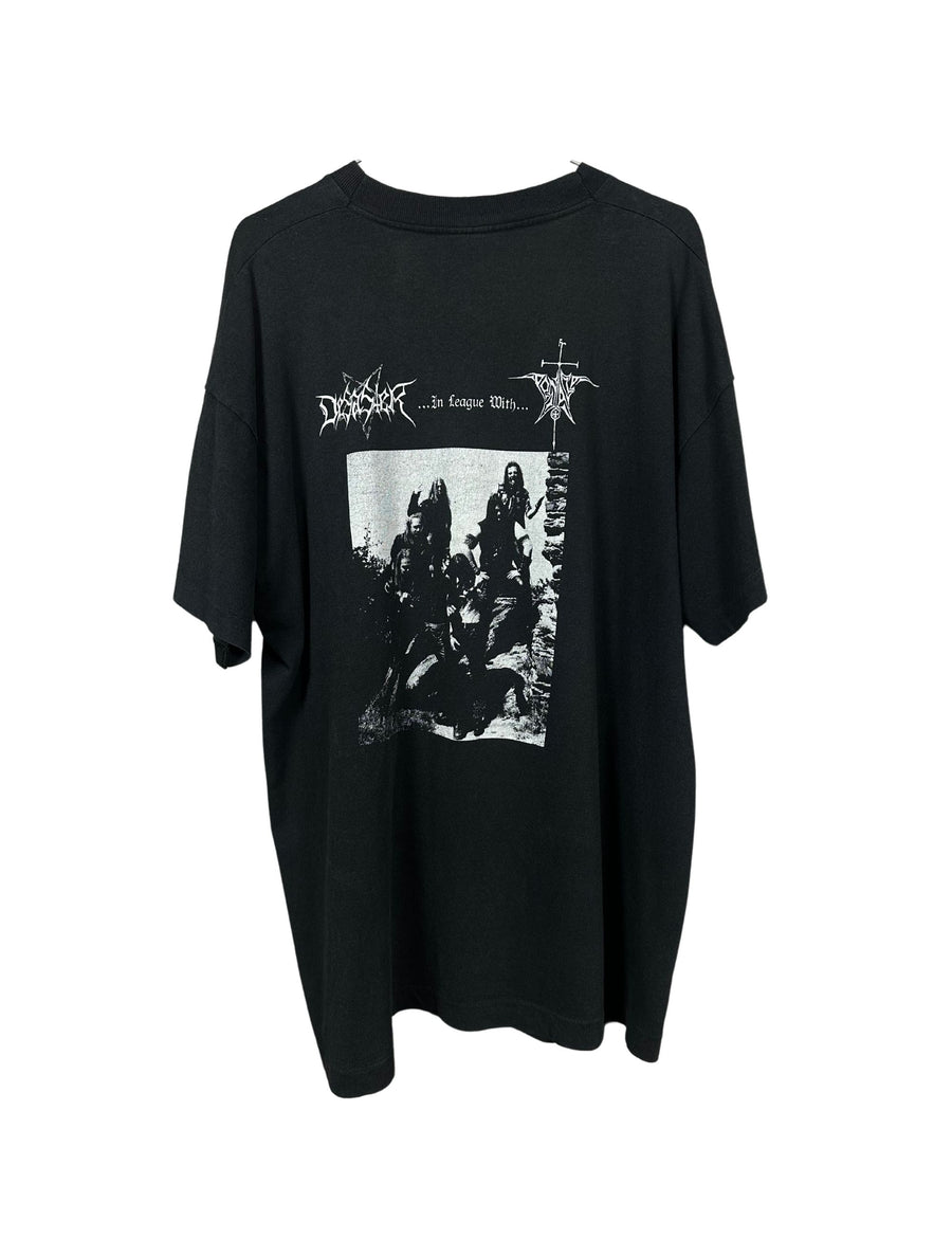 Desaster 1990s In League With Vintage T-Shirt