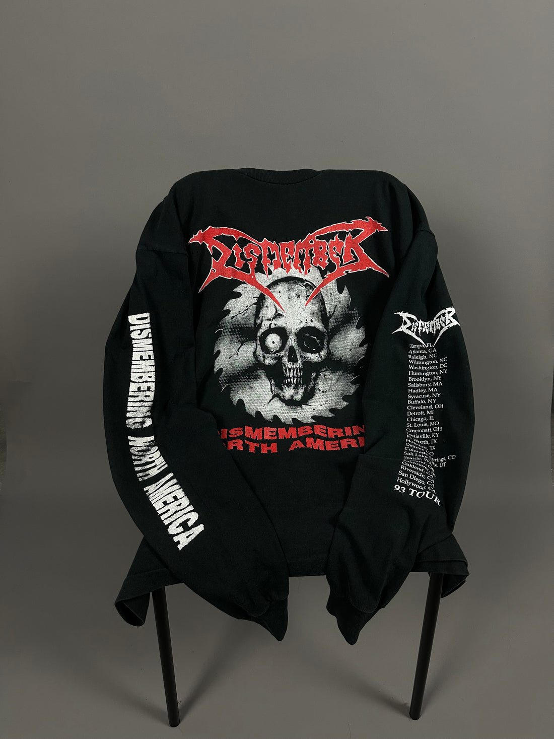 Vintage 1993 Dismember North America Tour Longsleeve