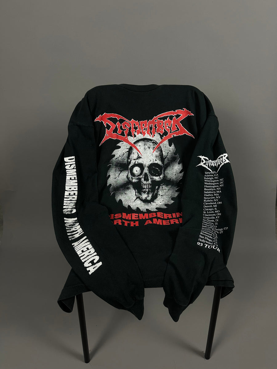 Vintage 1993 Dismember North America Tour Longsleeve