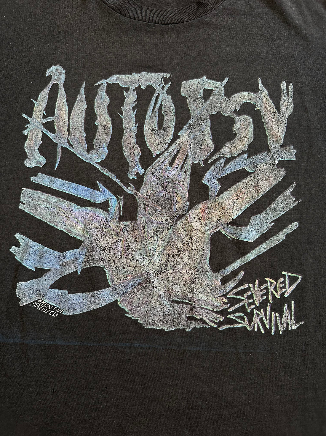 Vintage 1989 Autopsy Severed Survival T-Shirt