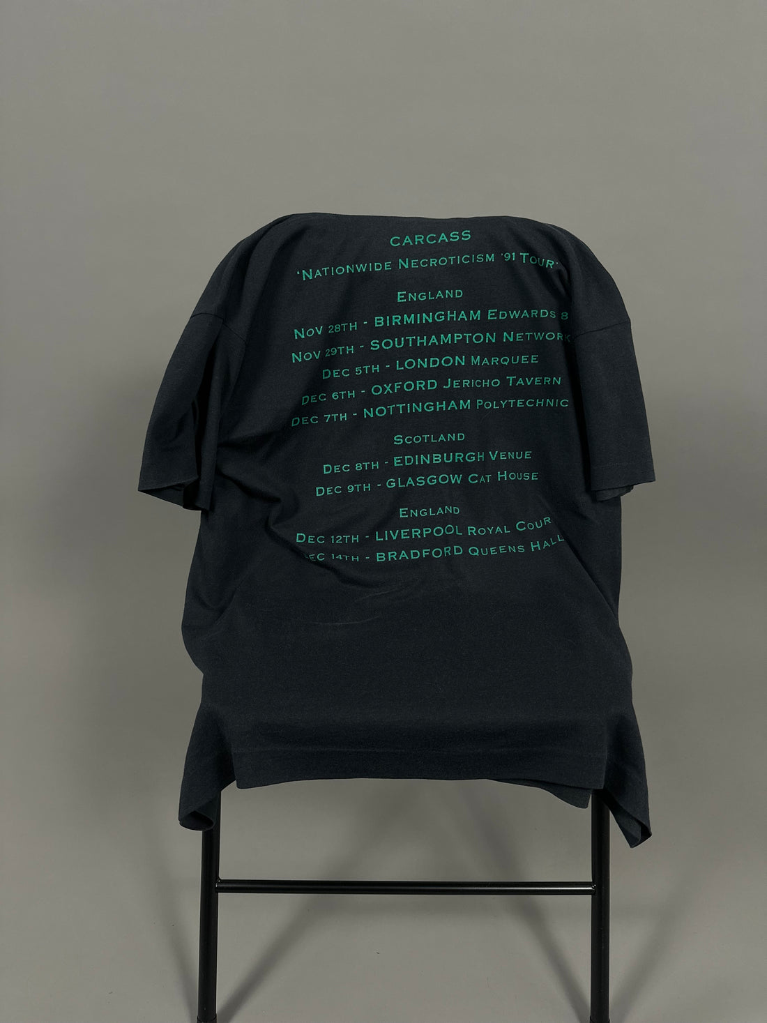 Vintage 1991 Carcass Tour T-Shirt