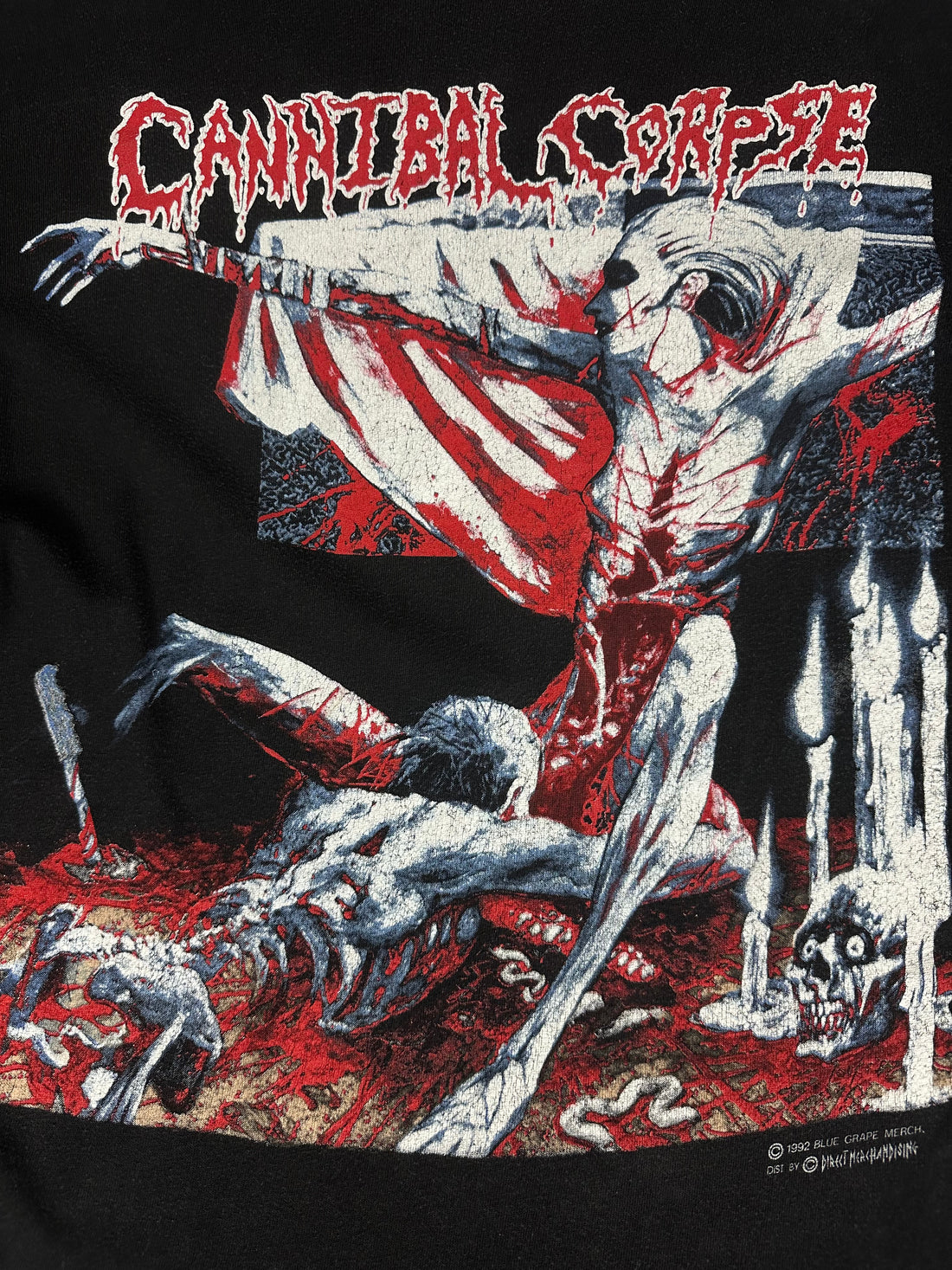 Vintage 1992 Cannibal Corpse Tomb Of The Mutilated T-Shirt