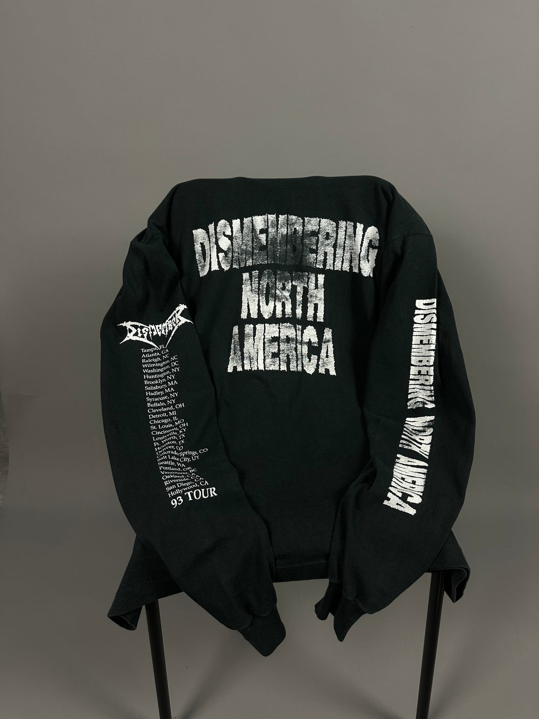 Vintage 1993 Dismember North America Tour Longsleeve