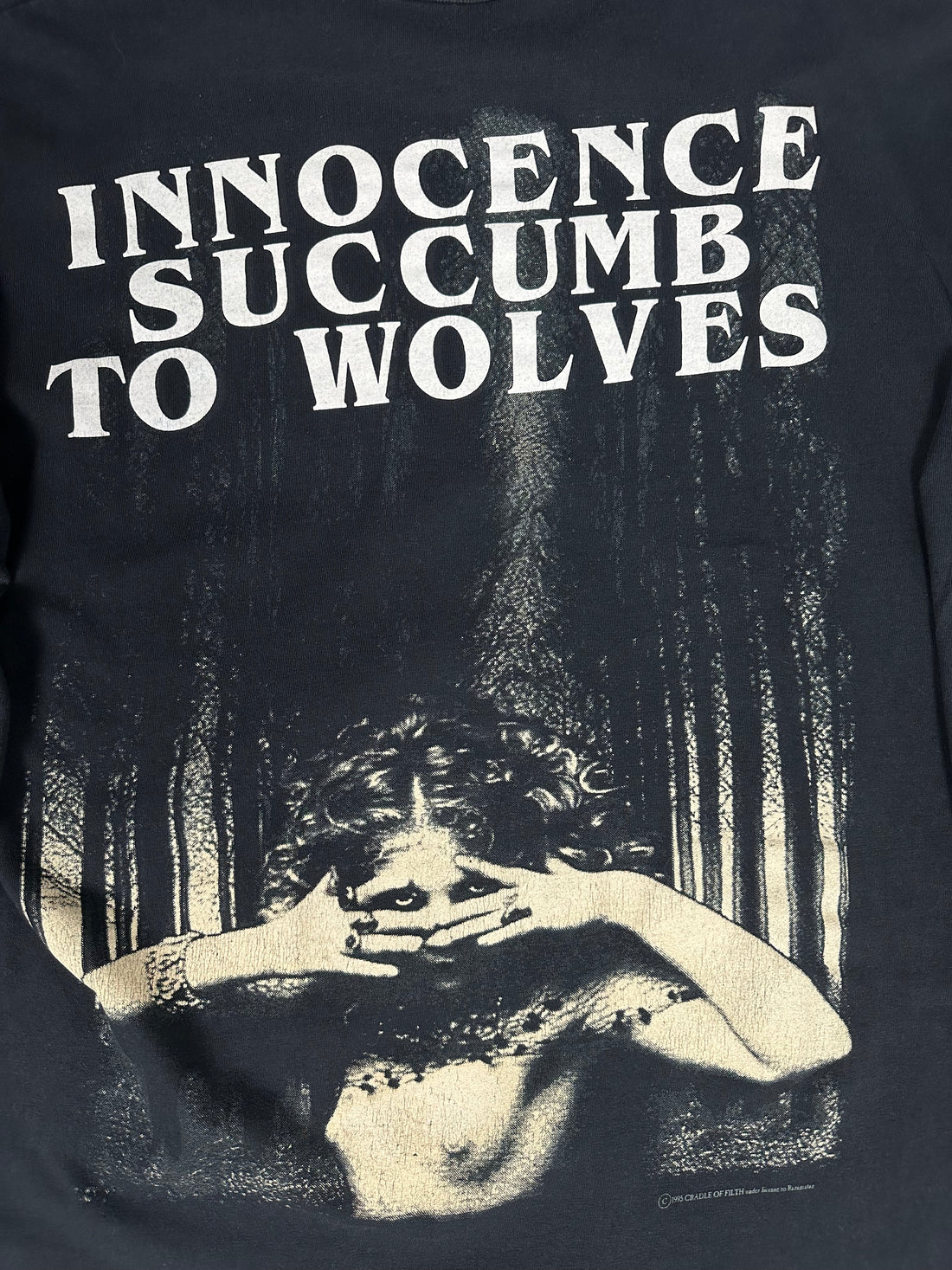 Vintage 1995 Cradle of Filth Fairytales Wolves Longsleeve
