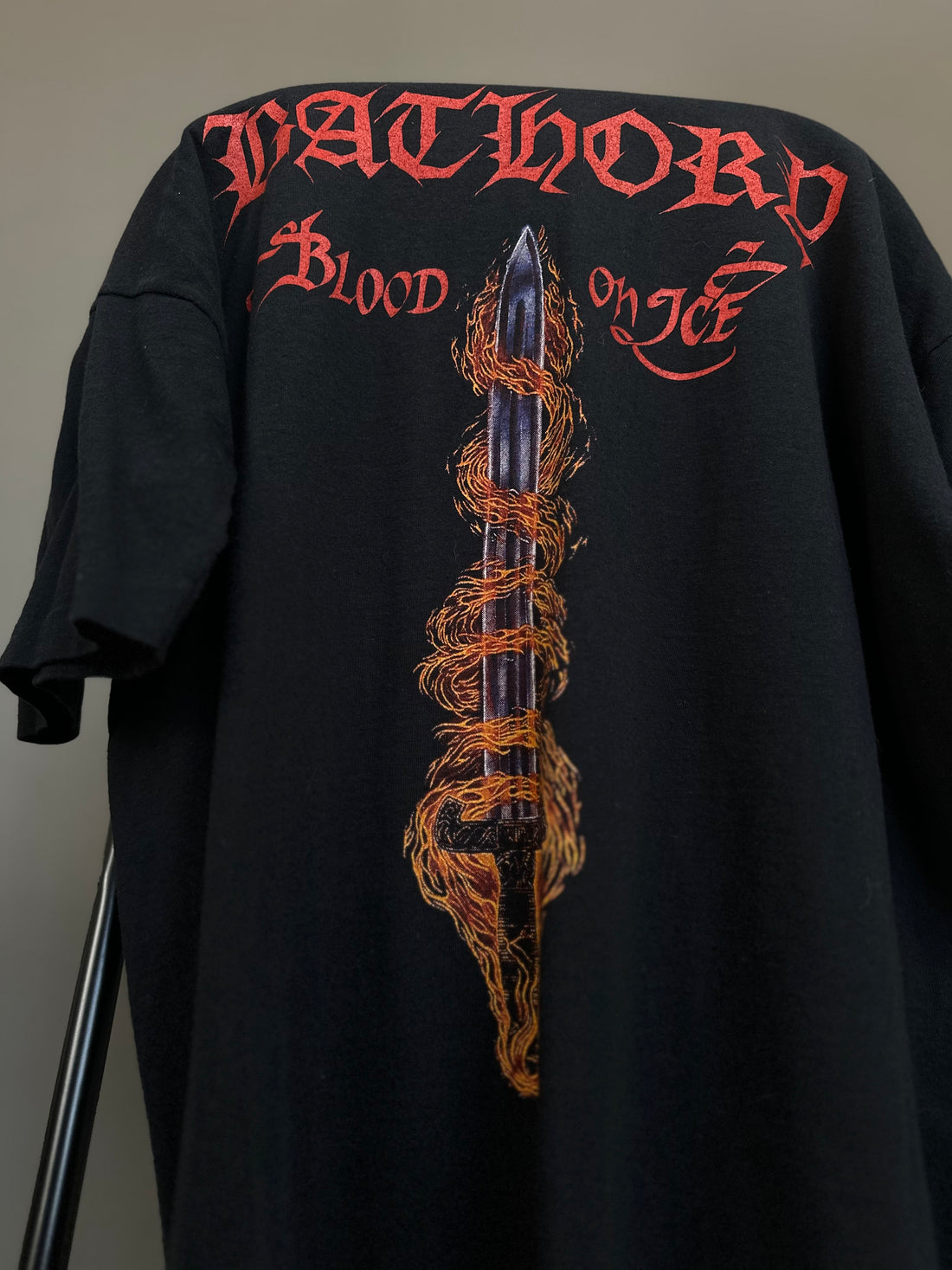 Vintage 1996 Bathory Fire On Ice T-Shirt