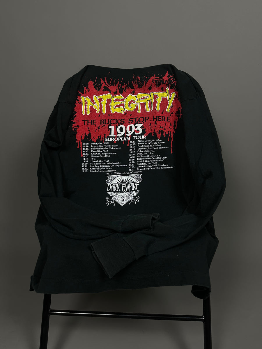 Integrity 1993 The Bucks Stop Here Tour Longsleeve