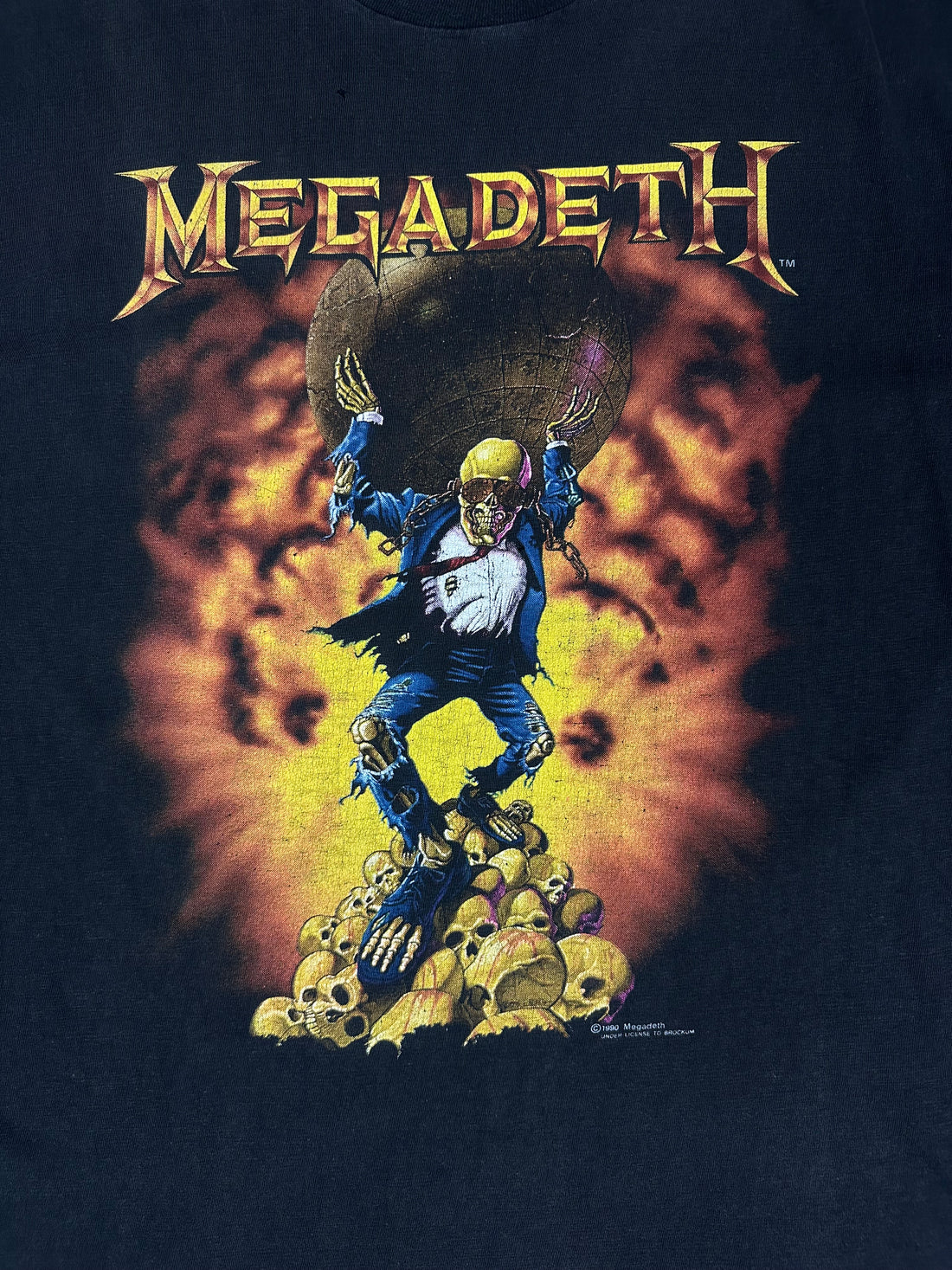 Megadeth 1990 World Tour Vintage T-Shirt