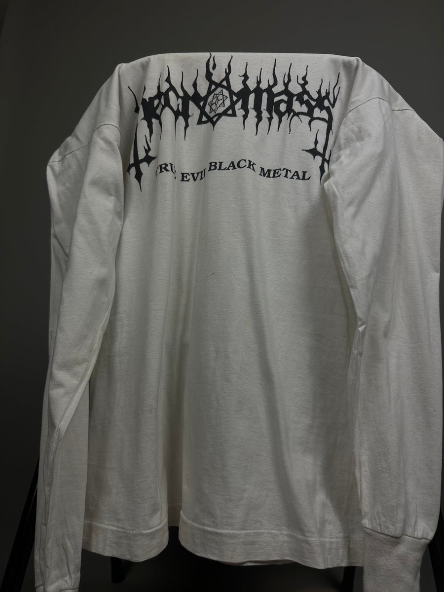 Vintage 1994 Necromass Black Metal Longsleeve