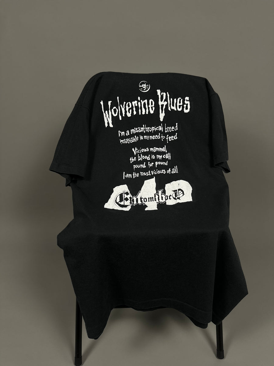 Vintage 1992 Entombed Wolverine Blues T-Shirt