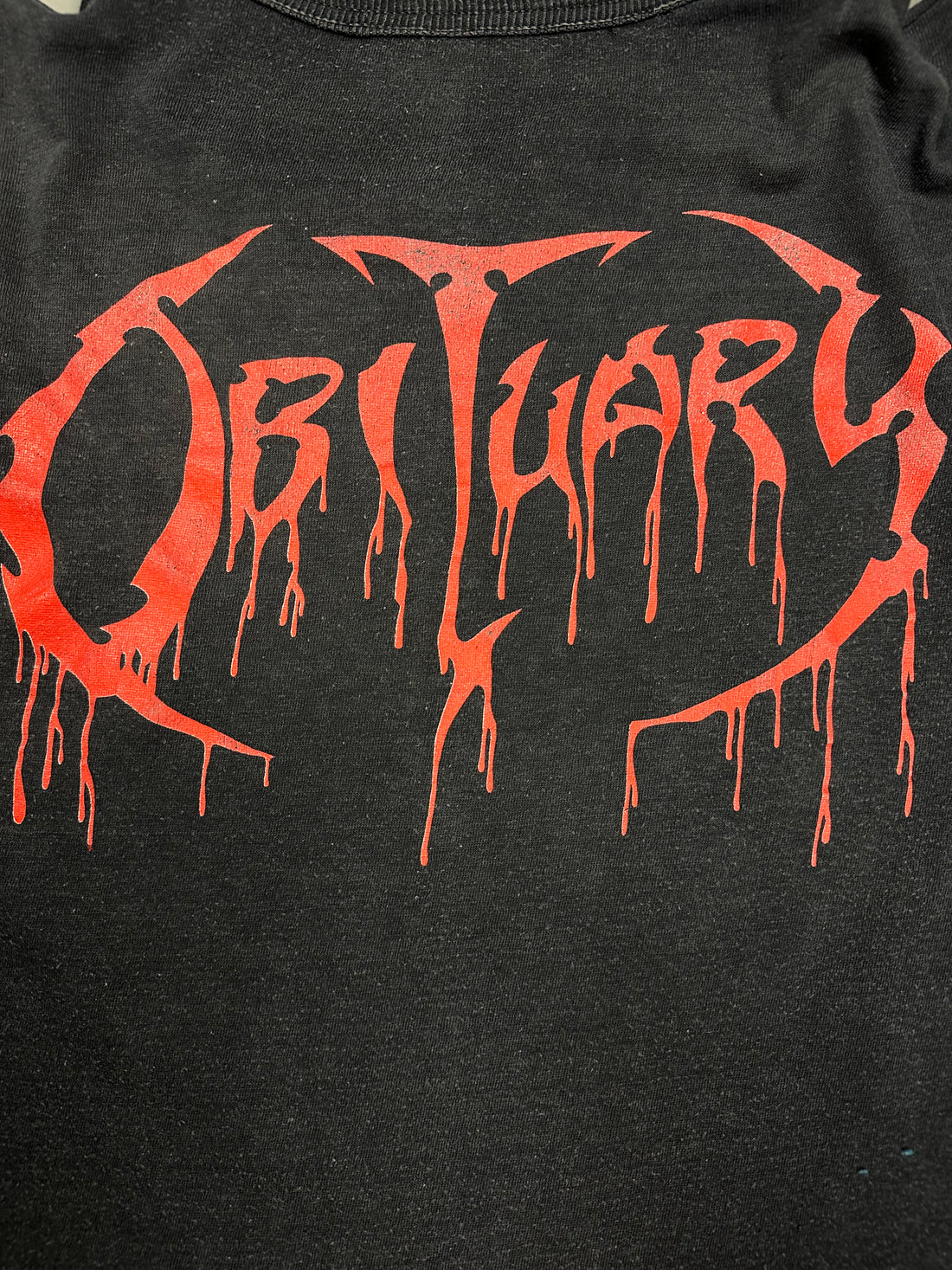 Obituary 1991 Pile Of Skulls Vintage T-Shirt