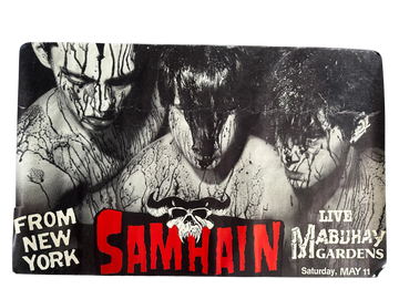 Vintage 1985 Samhain Mabuhay Garden Mega Poster