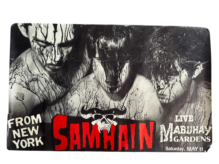 Vintage 1985 Samhain Mabuhay Garden Mega Poster