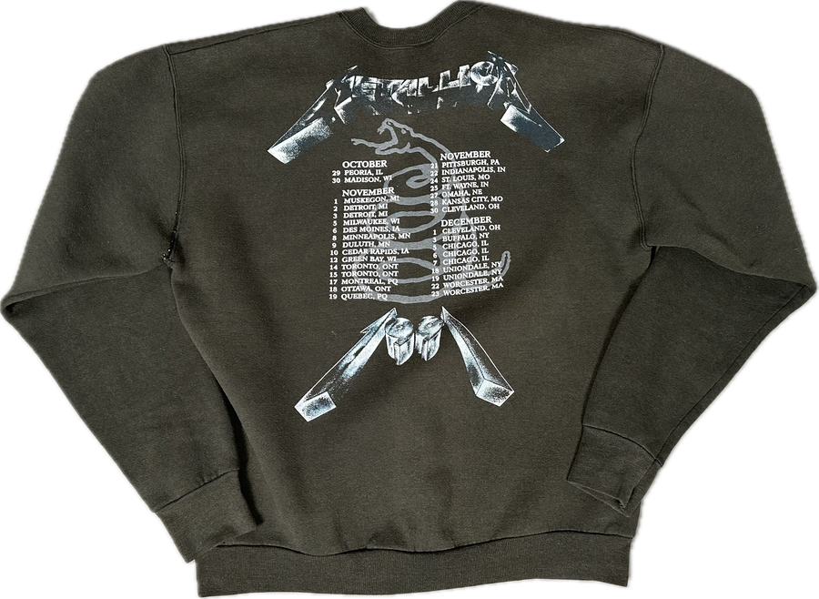 Vintage 1991 Metallica Tour Sweater