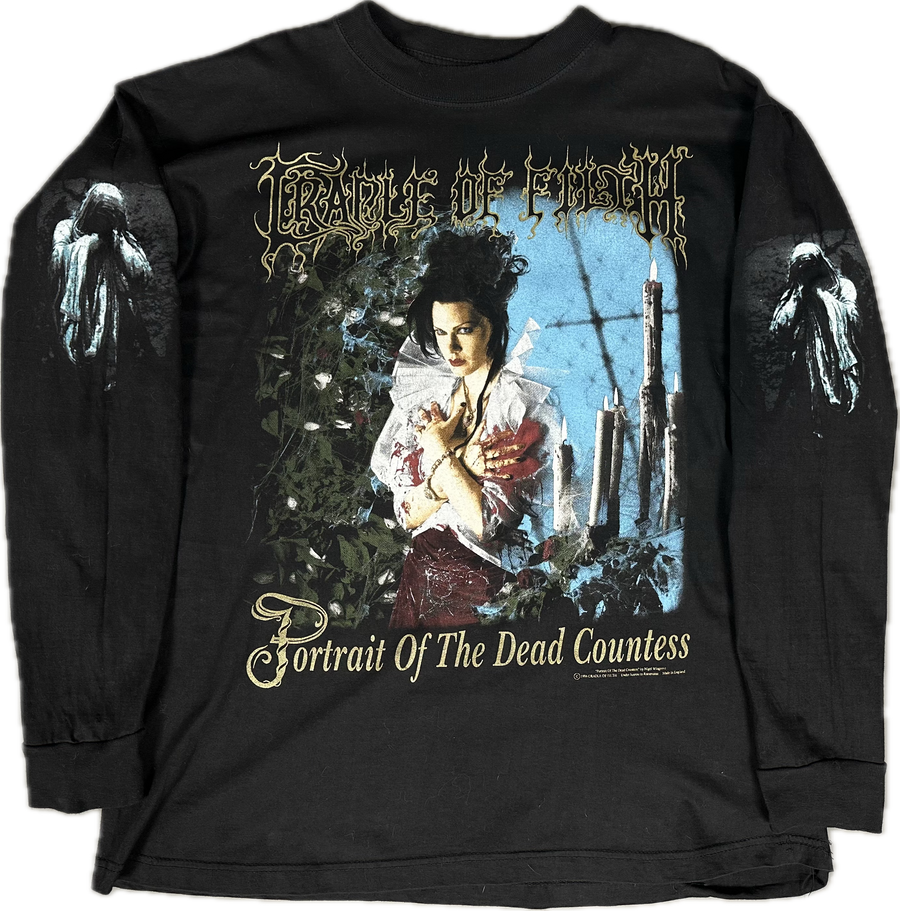 Vintage 1996 Cradle of Filth Portrait Of The Dead Countess Longsleeve
