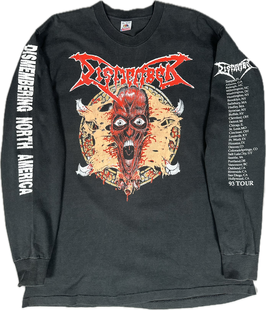 Vintage 1993 Dismember North America Tour Longsleeve
